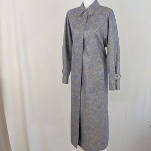 Floral Pattern London Fog Trench Coat in Size 12.